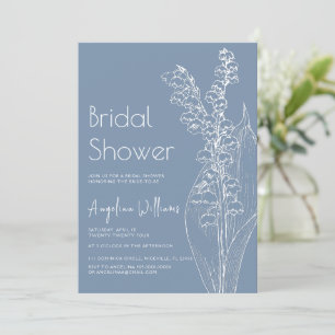 Lys de la vallée Invitation douche nuptiale