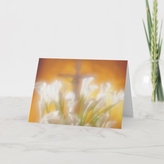 Lys de Pâques et carte croisée (Devant)