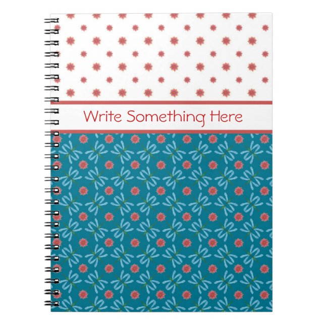 Lys d'eau et libellules, Carnet spiral (Devant)