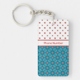 Lys d'eau et libellules, Porte - clé personnalisé