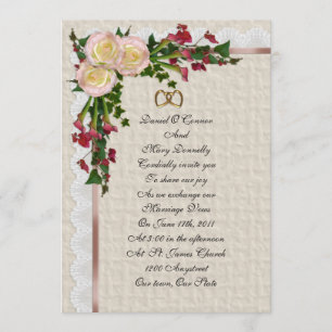 Lys faire-part de mariage et Calla