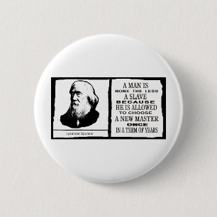 Lysander Spooner 2 Inch Round Button
