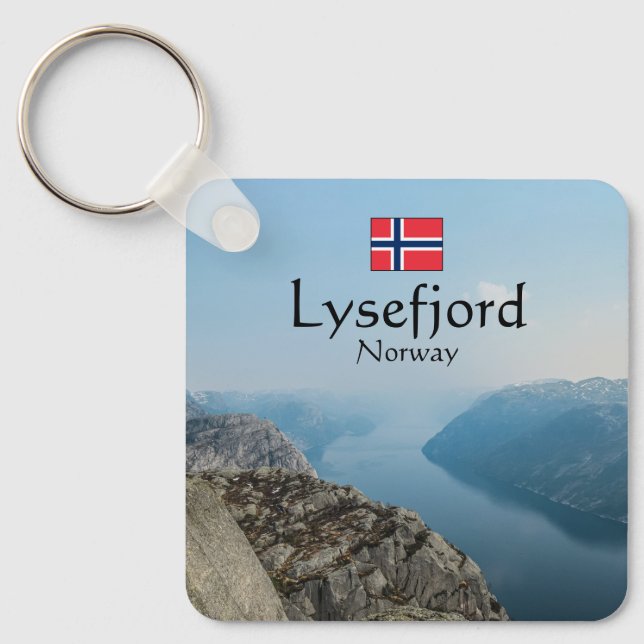 Lysefjord Norway Keychain (Front)