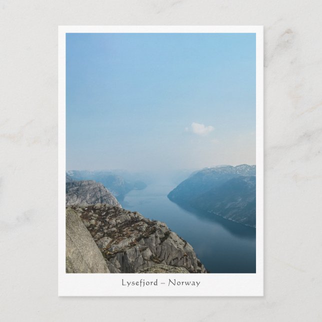 Lysefjord Norway Postcard (Front)