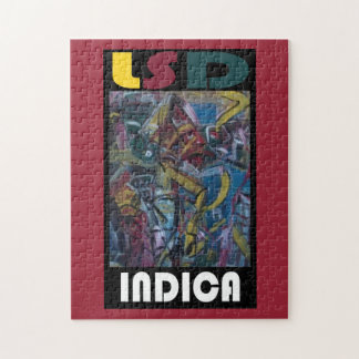 Lysergic acid diethylamide jigsaw puzzle