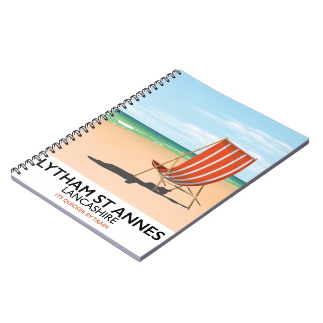 Lytham St Annes Lancashire seaside poster Notebook (Left Side)