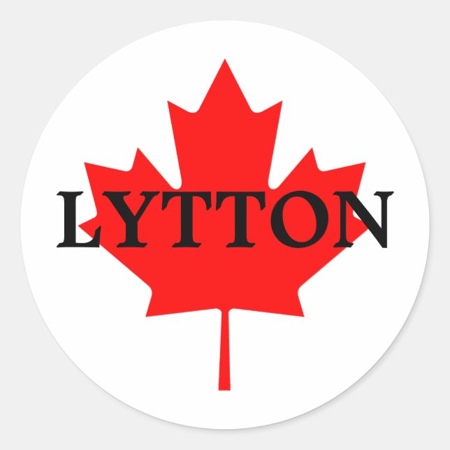 LYTTON CLASSIC ROUND STICKER (Front)