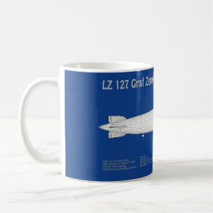 LZ 127 Graf Zeppelin - Airship Blueprint Plans ABD Coffee Mug