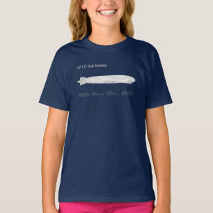 LZ 127 Graf Zeppelin - Airship Blueprint Plans ABD T-Shirt