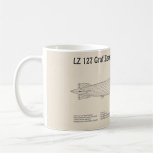 LZ 127 Graf Zeppelin - Airship Blueprint Plans SD Coffee Mug