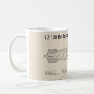 LZ 129 Hindenburg - Airship Blueprint Plans SD Coffee Mug