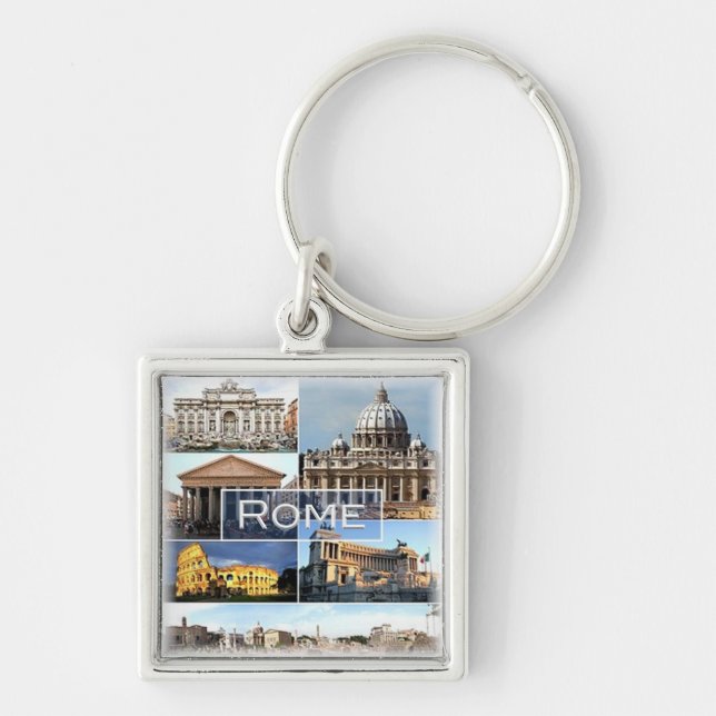 LZO002 ROME, Lazio, Italy, Keychain (Front)