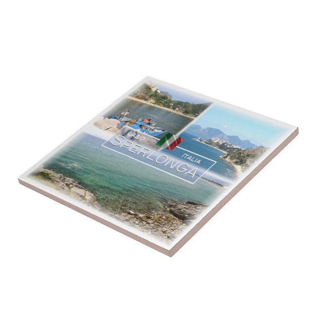 LZO017 SPERLONGA, Mosaic, Lazio, Italy, Tile (Side)