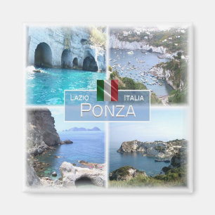 LZO044 PONZA - Lazio - Italy - Fridge Magnet