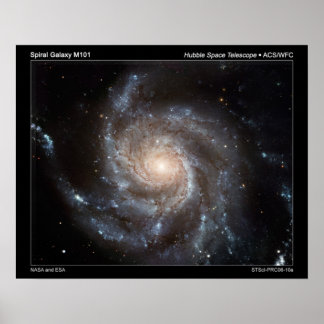 M101 Spiral Galaxy poster