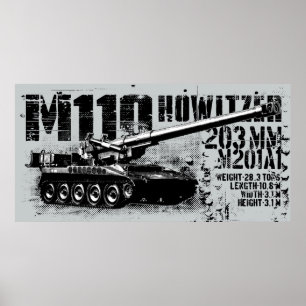 M110, howitzer, impression