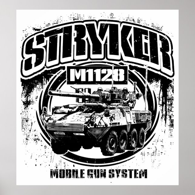 M1128 Stryker Mobile Gun System Poster (Front)