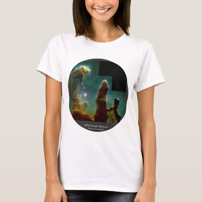 M16 Eagle Nebula 'Pillars of Creation' T-Shirt (Front)