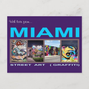 M190084 Miami Graffiti Postcard