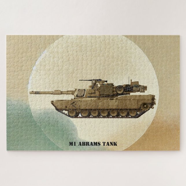 M1 Abrams: Iconic U.S. Battle Tank Jigsaw Puzzle (Horizontal)