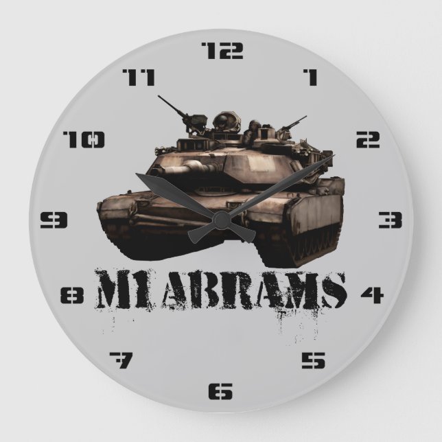 M1 Abrams Large Clock (Front)