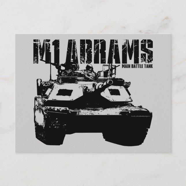 M1 Abrams Postcard (Front)
