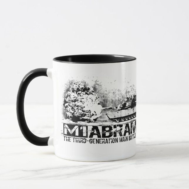 M1 Abrams Ringer Coffee Mug (Gauche)