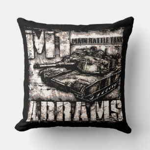 M1 Abrams Throw Pillow