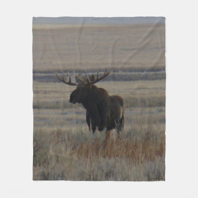M1 Bull Moose Fleece Blanket (Front)