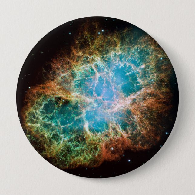 M1-Crab Nebula a Science & Astronomy Gift Idea 4 Inch Round Button (Front)