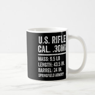 M1 Garand Rifle Funny Ww2 Vet World War Two Vetera Coffee Mug