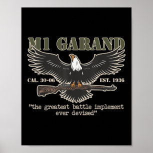 M1 Garand U.s. Main Battle Rifle Gun Wwii  Poster