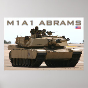 M1A1 Abrams Tank Poster
