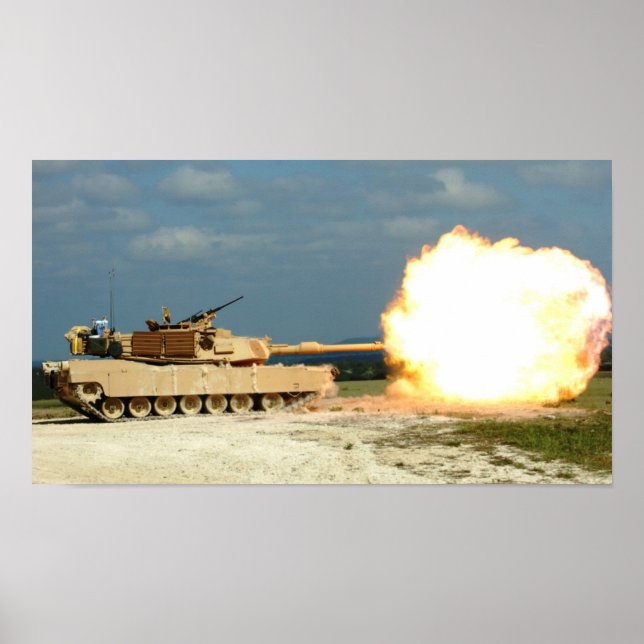 M1A2 Abrams Main Battle Tank Poster (Front)