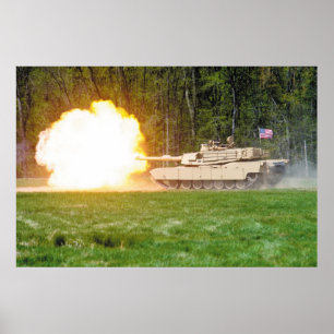 M1A2 Abrams Tank Poster