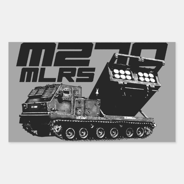 M270 MLRS Rectangle Stickers (Front)
