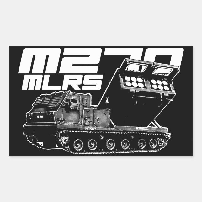 M270 MLRS Rectangle Stickers (Front)