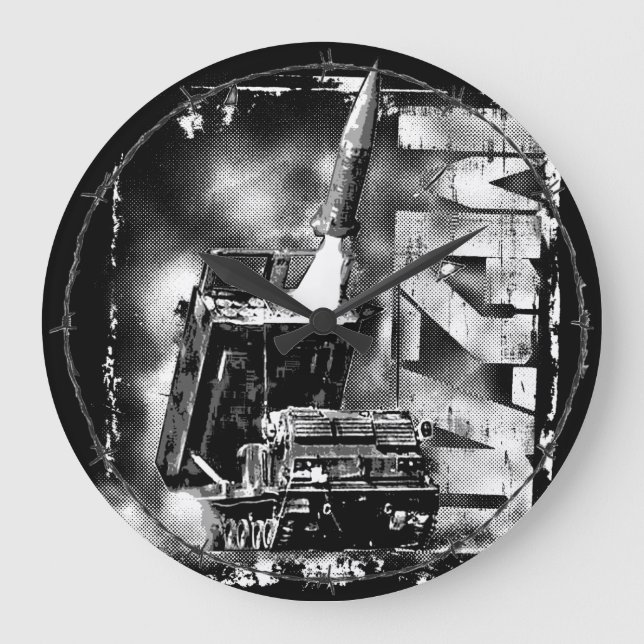 M270 MLRS Round (Large) Acrylic Wall Clock (Front)