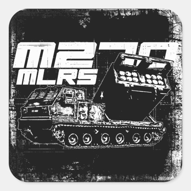 M270 MLRS Square Sticker (Front)