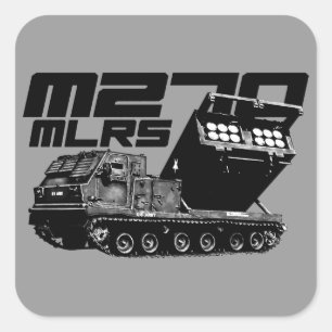 M270 MLRS Square Stickers
