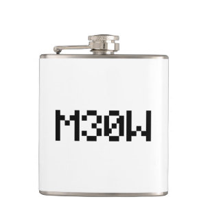 M30W [Leetspeak Animal Sounds] Hip Flask