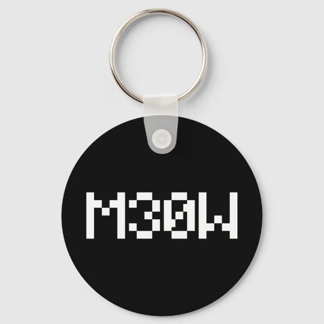 M30W [Leetspeak Animal Sounds] Keychain (Front)
