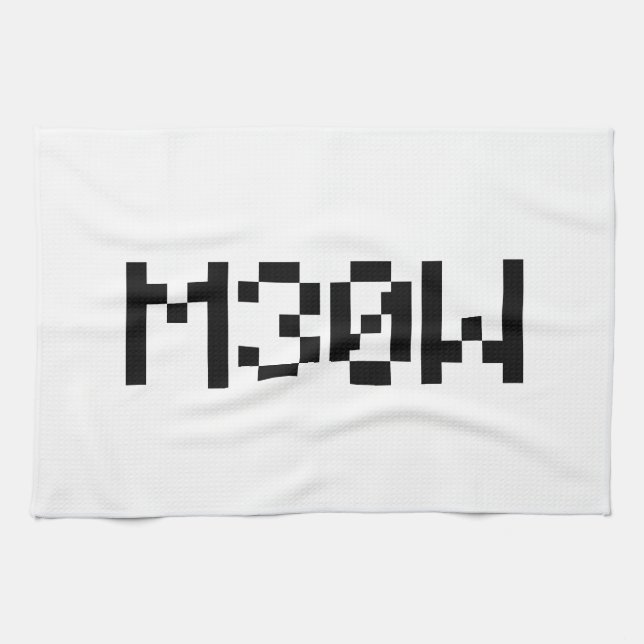 M30W [Leetspeak Animal Sounds] Kitchen Towel (Horizontal)