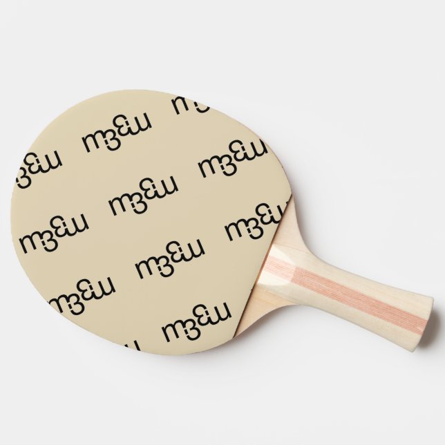 m3 monogram PING PONG PADDLE | m3galleryStudio (Side)