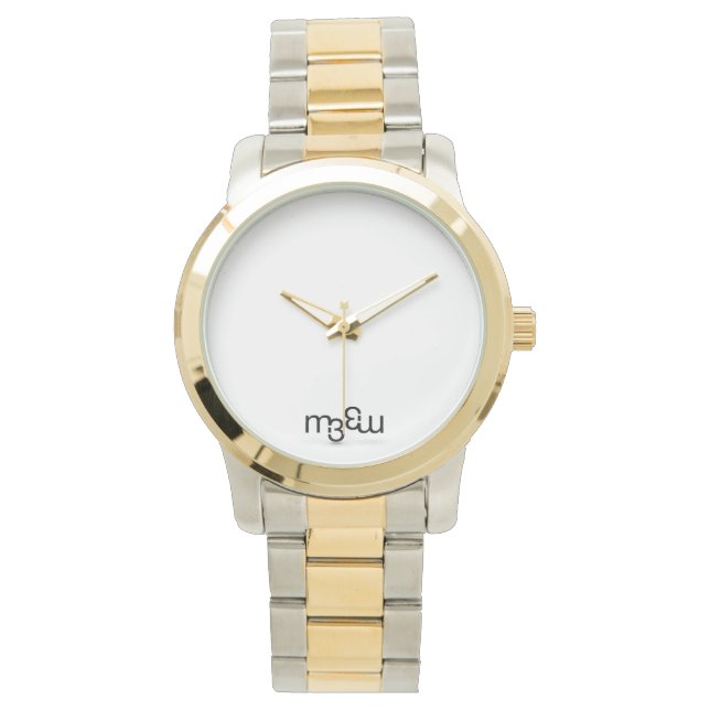 m3 Oversized Two-Tone Watch  | m3galleryStudio (Front)