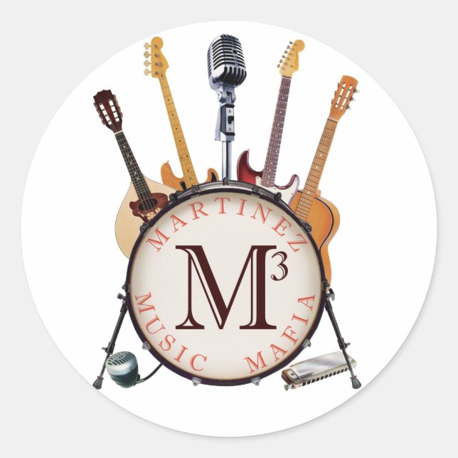 M3 STICKER! CLASSIC ROUND STICKER (Front)