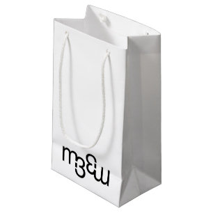 m3galleryStudio monogram small glossy gift bag