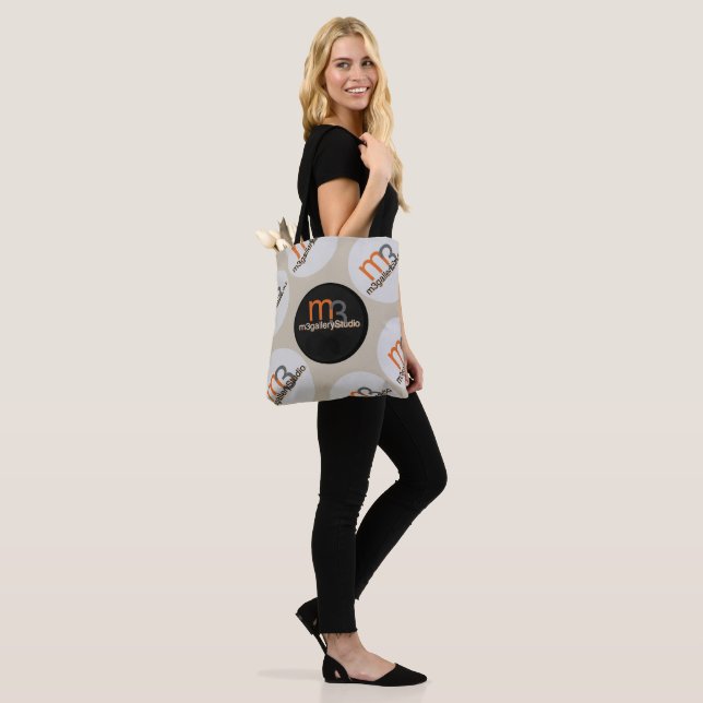m3galleryStudio tote bag | m3galleryStudio (On Model)