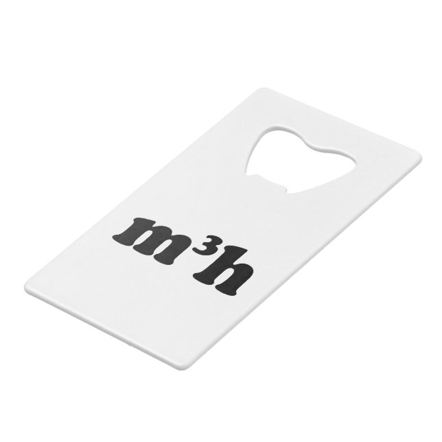 m3h credit card bottle opener (Front Angled)