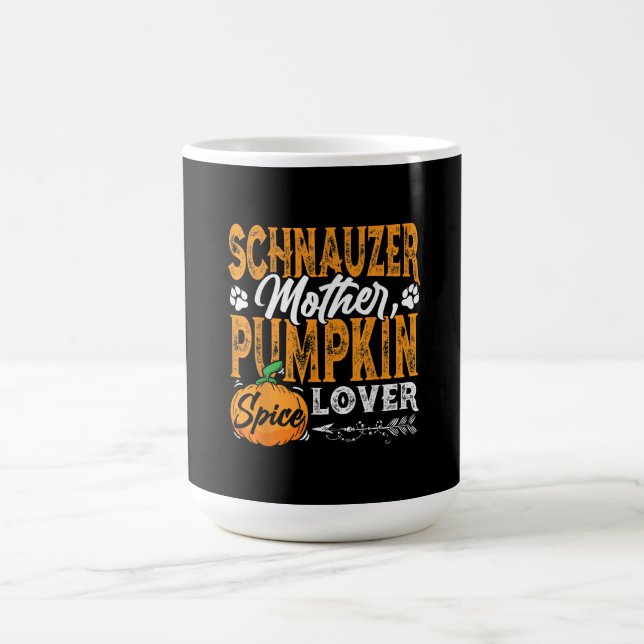 M3SSS Miniature Schnauzer Dog gift Halloween Fall Coffee Mug (Center)